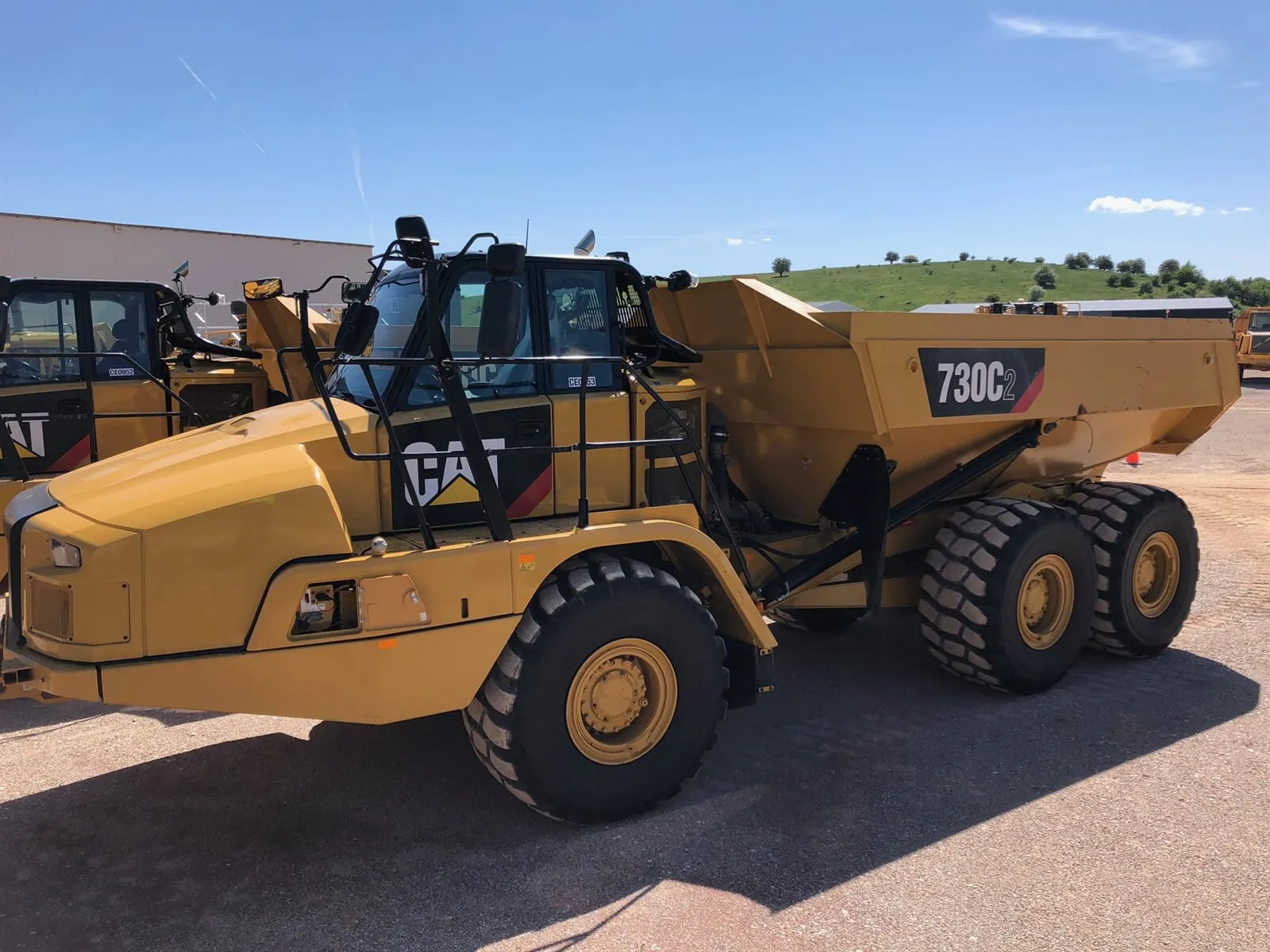 CAT 730C2 articulated dump truck available for hire