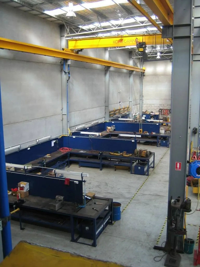 Inside the Buckley's Plant Maintenance workshop in Unanderra